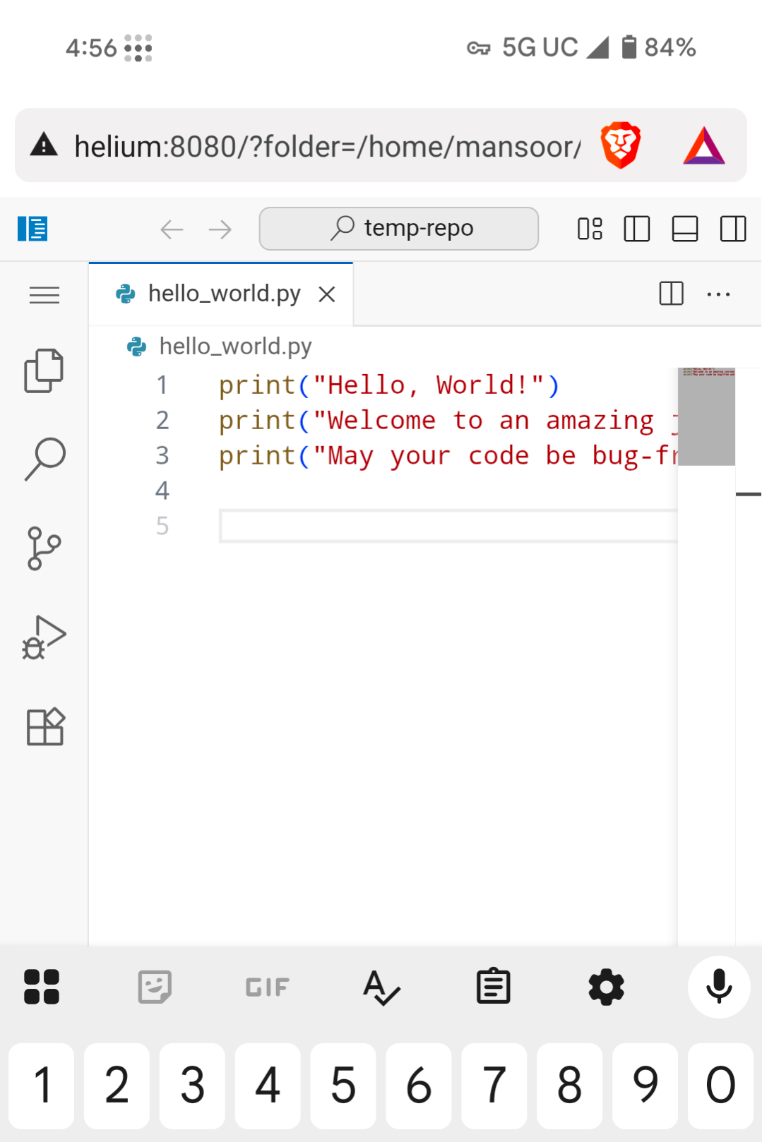 Using Claude-Code on the go